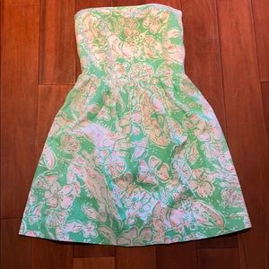 Never worn Lilly Pulitzer strapless dress